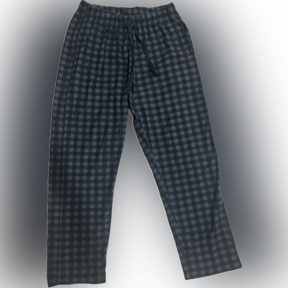 Black and Grey Checkered Spyder Pajama Pants
